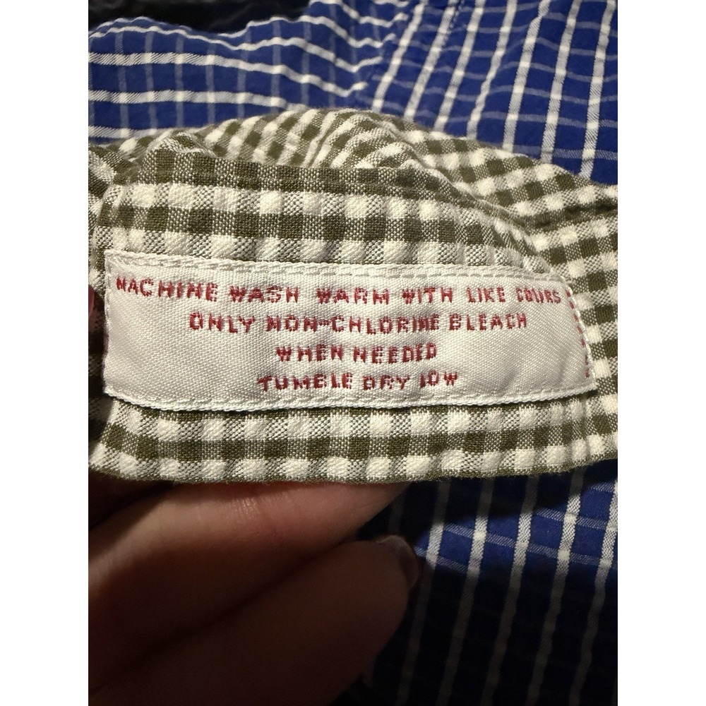 Brooks Brothers Shirts Men's Large Seersucker Lot Of Three Red Green Blue GGG2-9 - Picture 2 of 14